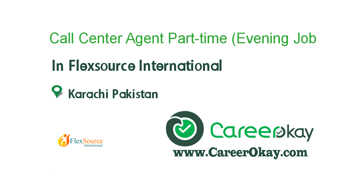 Call Center Agent Part-time (Evening Shift) job in ...